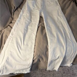 MOTHER White Flare & Wide Leg Jeans